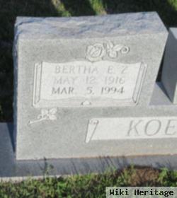 Bertha Emma Zacharias Koester