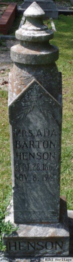 Mrs Ada Barton Henson