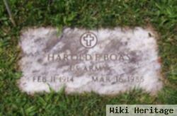 Harold F Boas