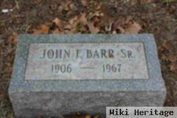 John F Barr, Sr