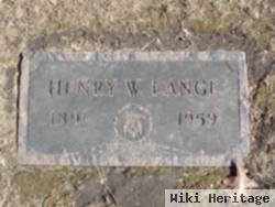 Henry William Lange