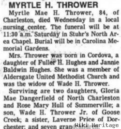 Myrtle Mae Hughes Thrower