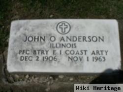 Pfc John O Anderson