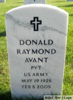 Pvt Donald Raymond Avant