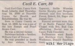 Cecil Earl Carr