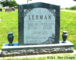 Irvin Fred Bernhardt Lehman