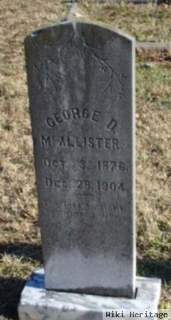 George D Mcallister