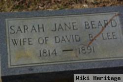 Sarah Jane Beard Lee