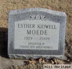 Esther Kidwell Moede