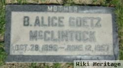 Bertha Alice Goetz Mcclintock