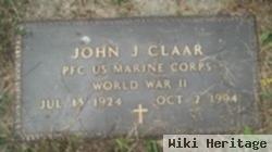 Pfc John J. Claar