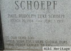 Paul Rudolph Luke Schoepf