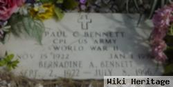 Paul C Bennett