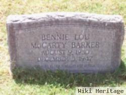 Bennie Lou Mccarty Barker