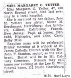 Margaret C Yetter