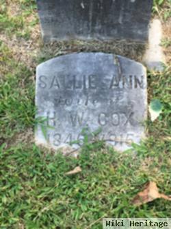 Sallie Ann Wilson Cox