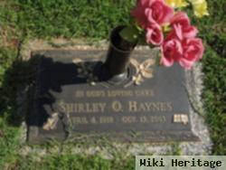 Shirley O Haynes