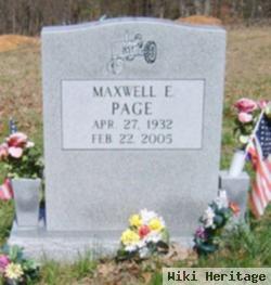 Maxwell E Page