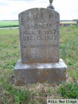 Sarah F "sallie" Adkisson Springer