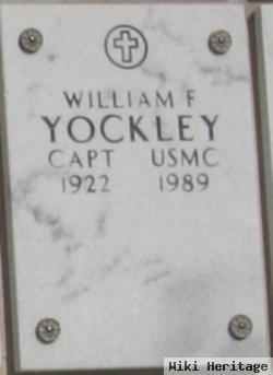 Captain William F Yockley