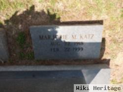 Marjorie M Katz