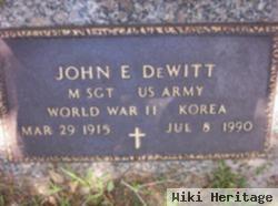 Sgt John Wesley Edwards Dewitt, Sr