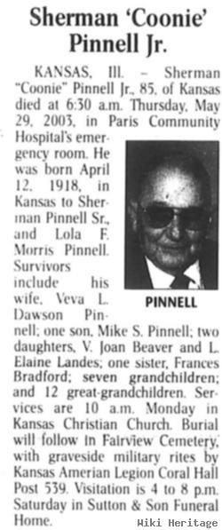 Sherman "coonie" Pinnell