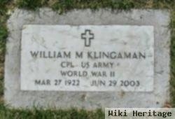 William M Klingaman