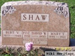 Pfc David W Shaw