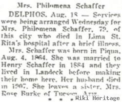 Mary Philomena "minnie" Fortener Schaffer