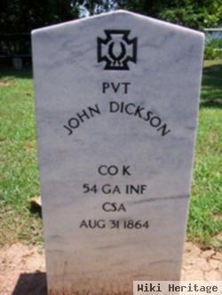 Pvt John Dickson