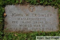 Pfc John W Crowley