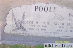 Jesse M "pete" Poole