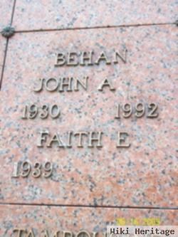 John A Behan