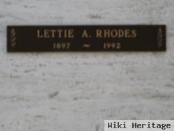 Lettie A. Rhodes