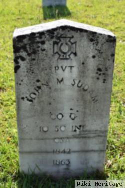 Pvt John M. Sudam