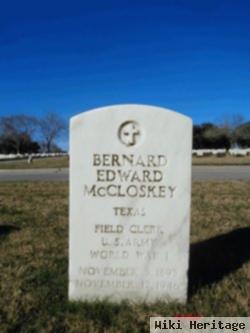 Bernard Edward Mccloskey