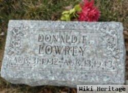 Donald E. Lowrey