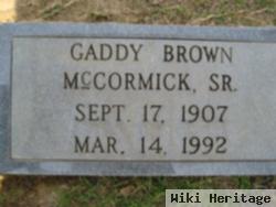 Gaddy Brown Mccormick, Sr