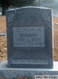 Duncan M Mclean