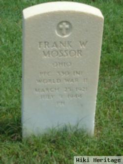 Pfc Frank W Mossor