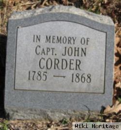 Capt John Corder