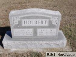 Paul W "bill" Holbert