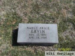 Nancy Kathyrn "nannie" Price Ervin