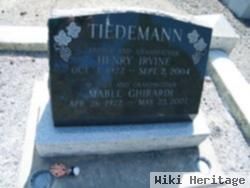 Pfc Henry Irvine "irv" Tiedemann