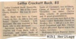 Letha Crockett Buck