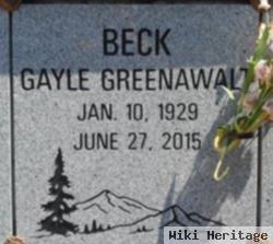 Gayle Dorothy Greenawalt Beck