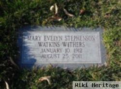 Mary Evelyn "evelyn" Stephenson Withers