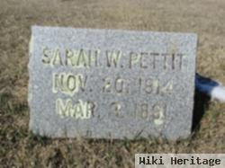 Sarah W Pettit