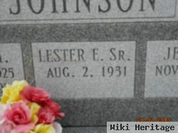 Lester E. Johnson, Sr